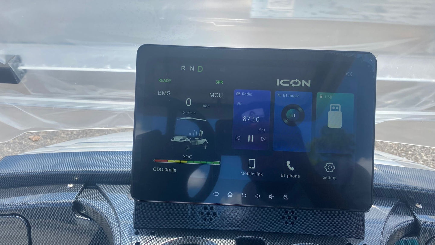 2025 Silver ICON i20 Golf Cart lithium