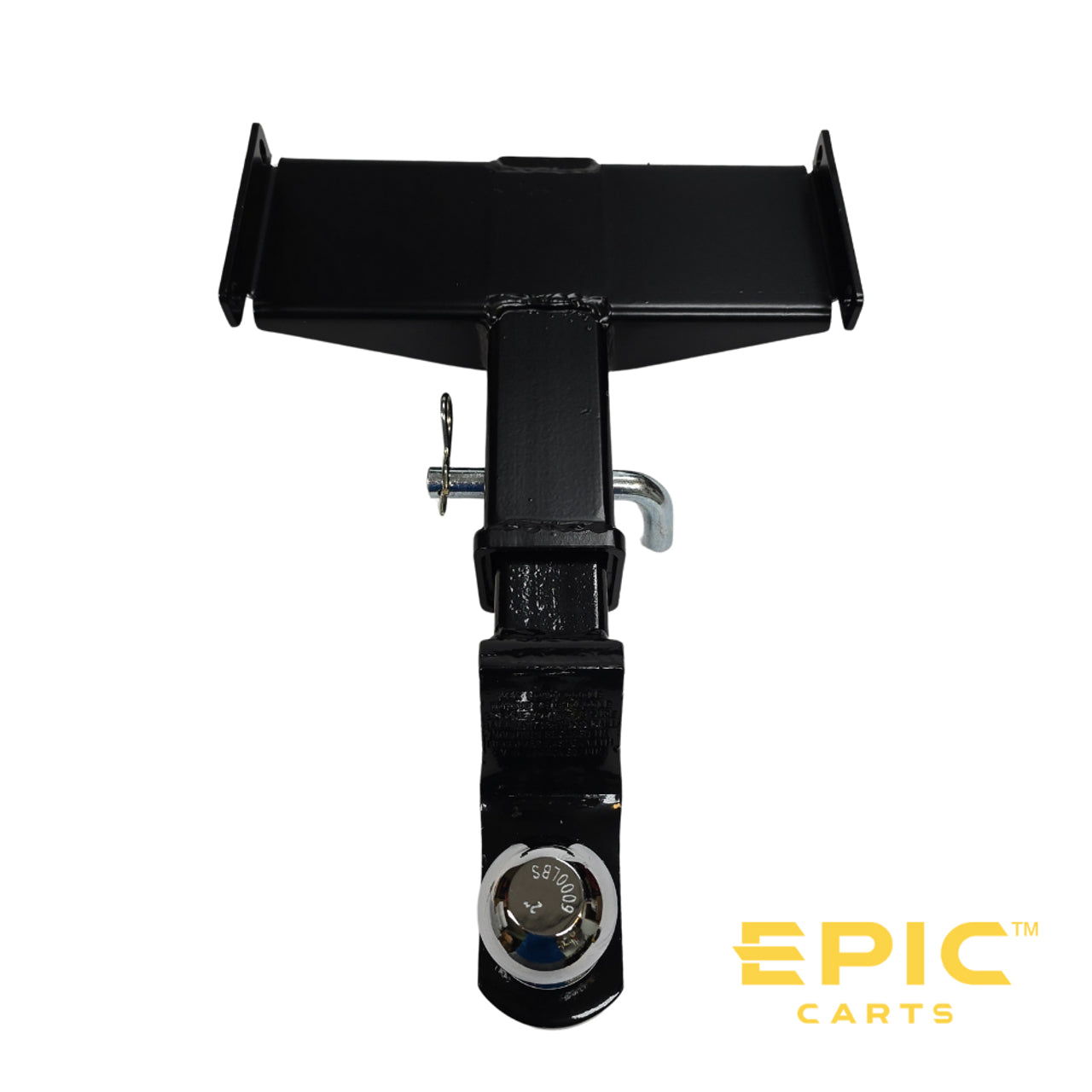 Trailer Hitch Tow Kit for EPIC E20, E60, E40, E40L, E40FL, E60L Golf Carts (with Step Plates Installed)