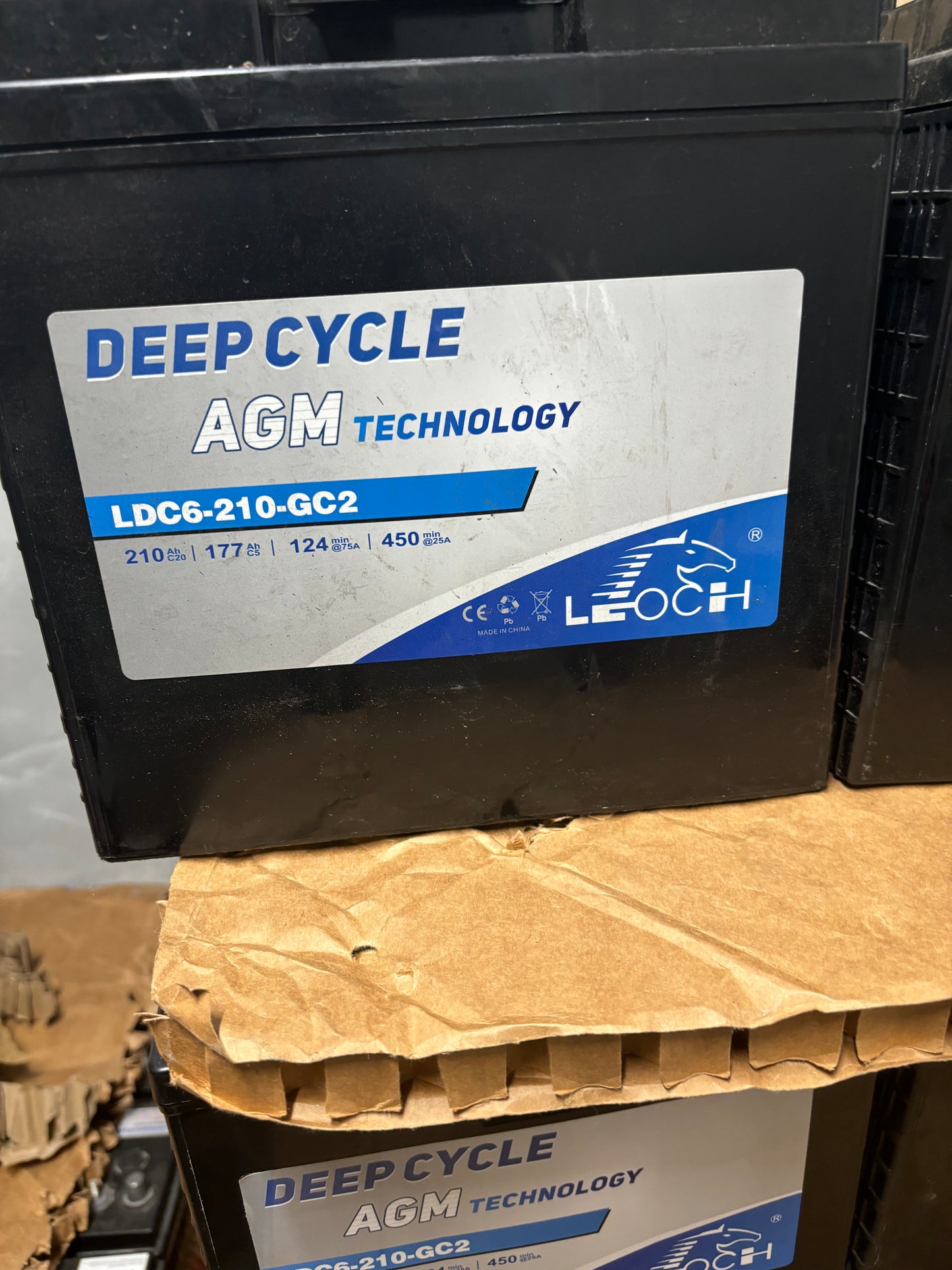 Deep cycle AGM 6V maintenance free