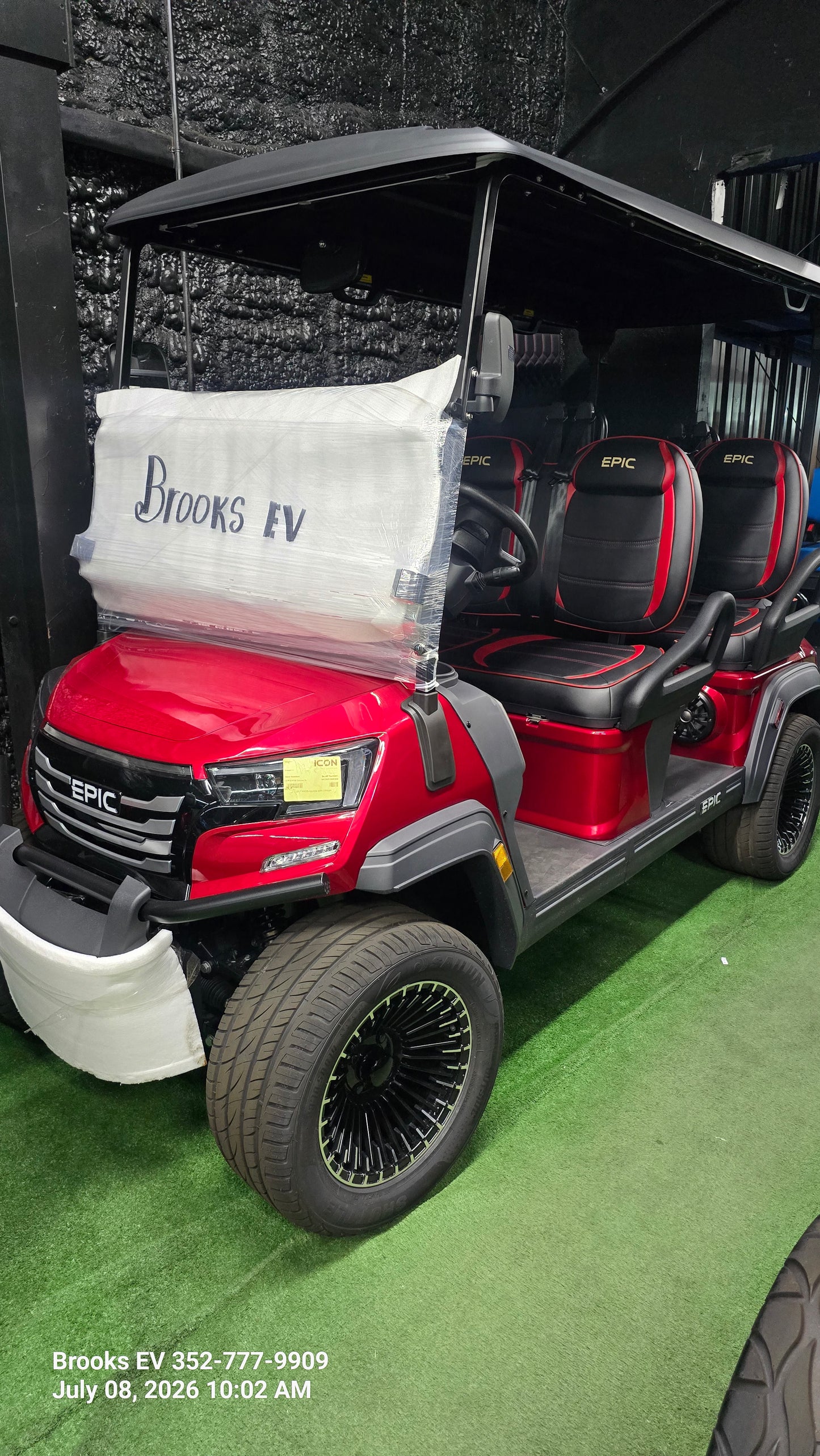 ICON gas golf cart — Brooks EV Brooksville showroom