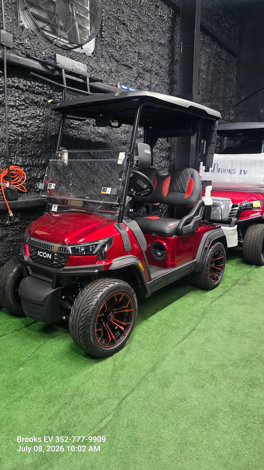 ICON gas golf cart — Brooks EV Brooksville showroom