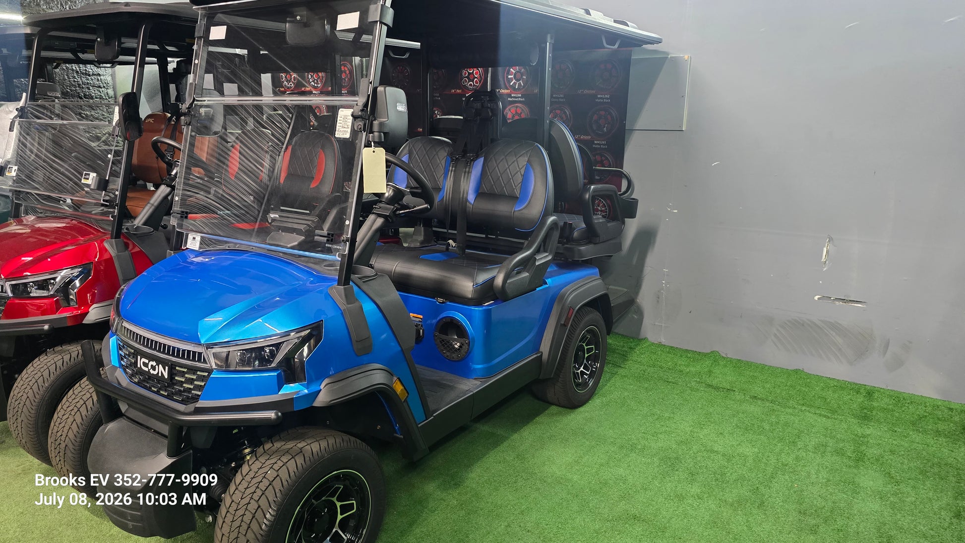 ICON gas golf cart — Brooks EV Brooksville showroom