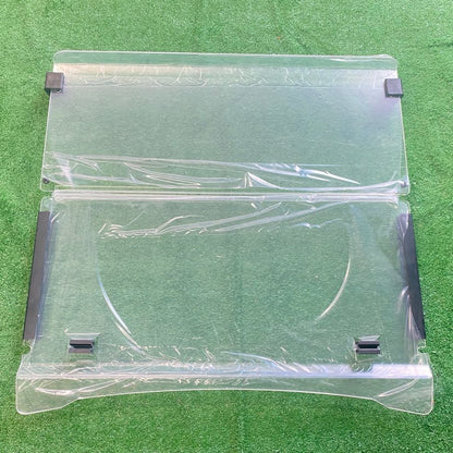 ICON EV Golf Cart Clear Folding Windshield - 2 Piece