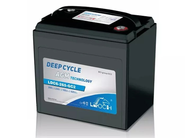 Deep cycle AGM 6V maintenance free