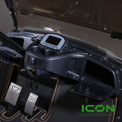 Carbon-Fiber Dashboard Assembly for ICON Golf Carts