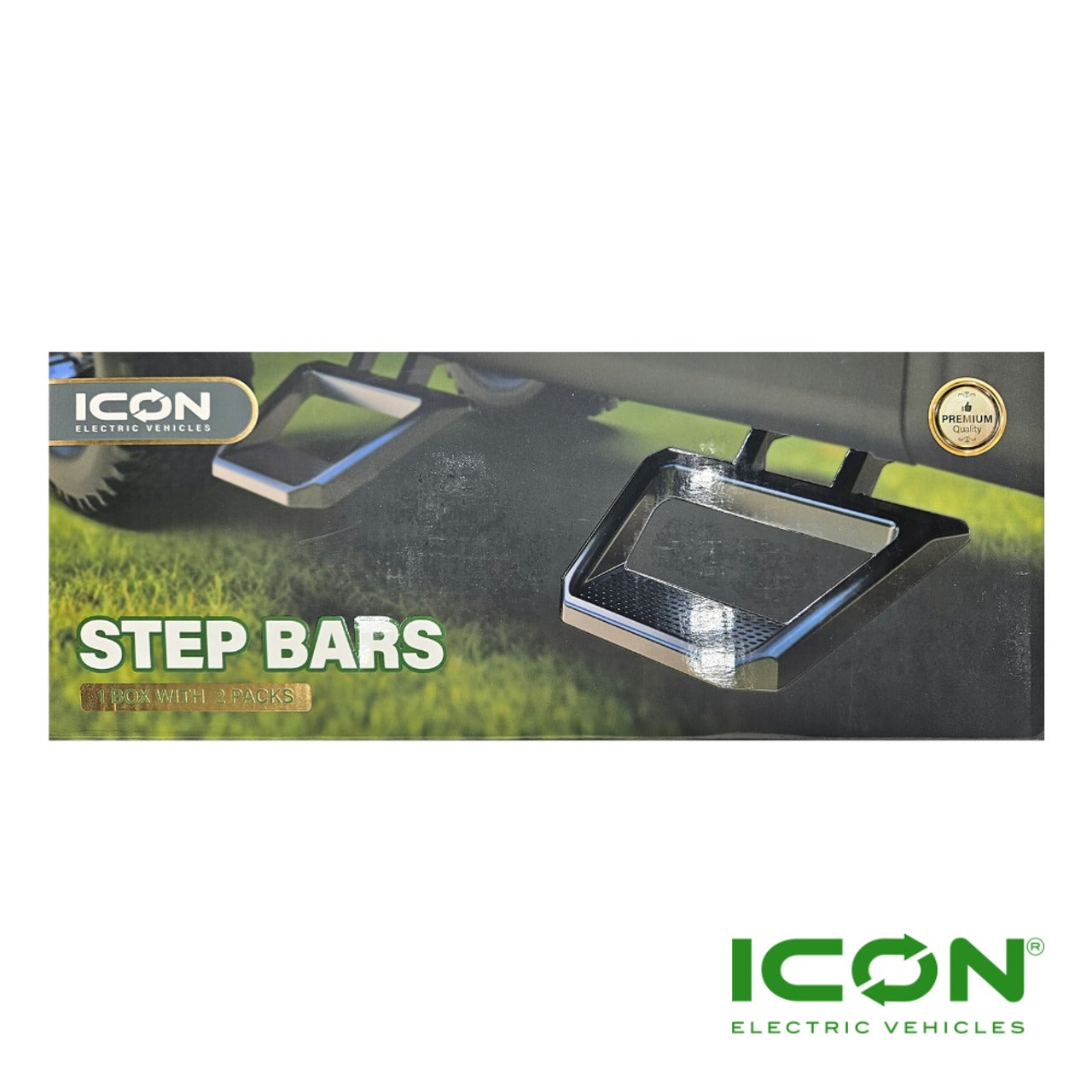 Icon - Heavy Duty Steel Side Step Nerf Bars