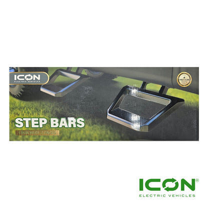 Icon - Heavy Duty Steel Side Step Nerf Bars