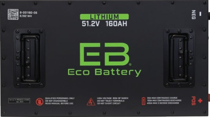 Eco Lithium Battery 48V - 160AH Lithium Battery Bundle Kit