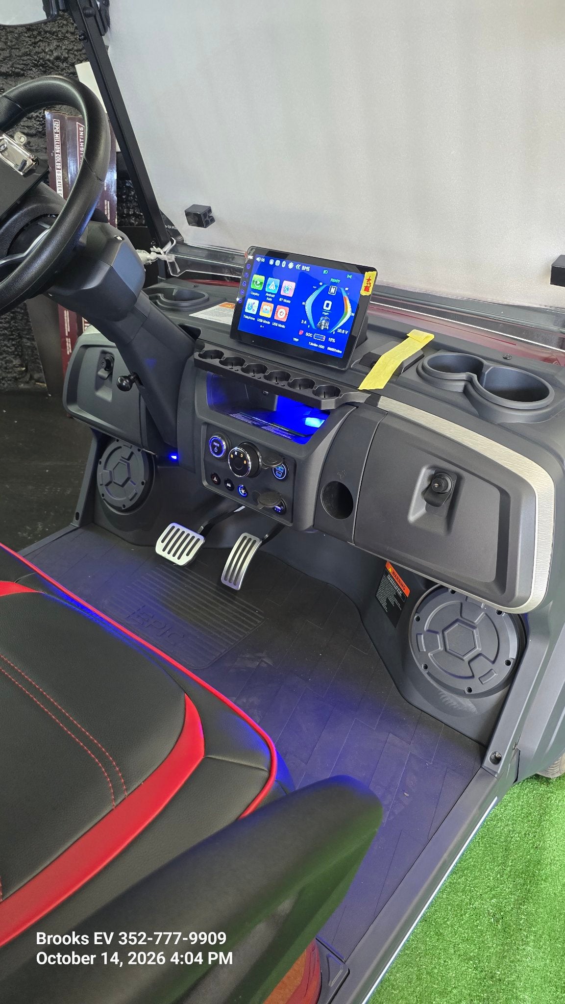 2026 EPIC E20FX Cherry — dash display