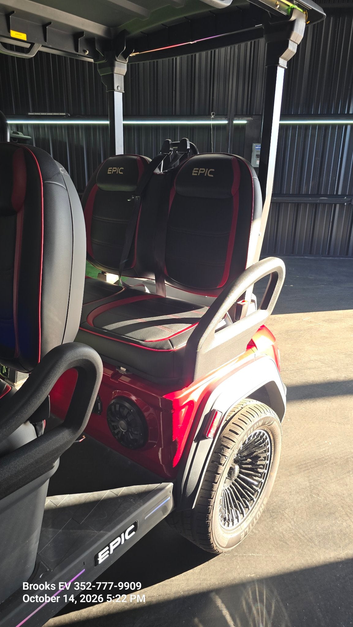 2026 EPIC E40FX Cherry — rear seat