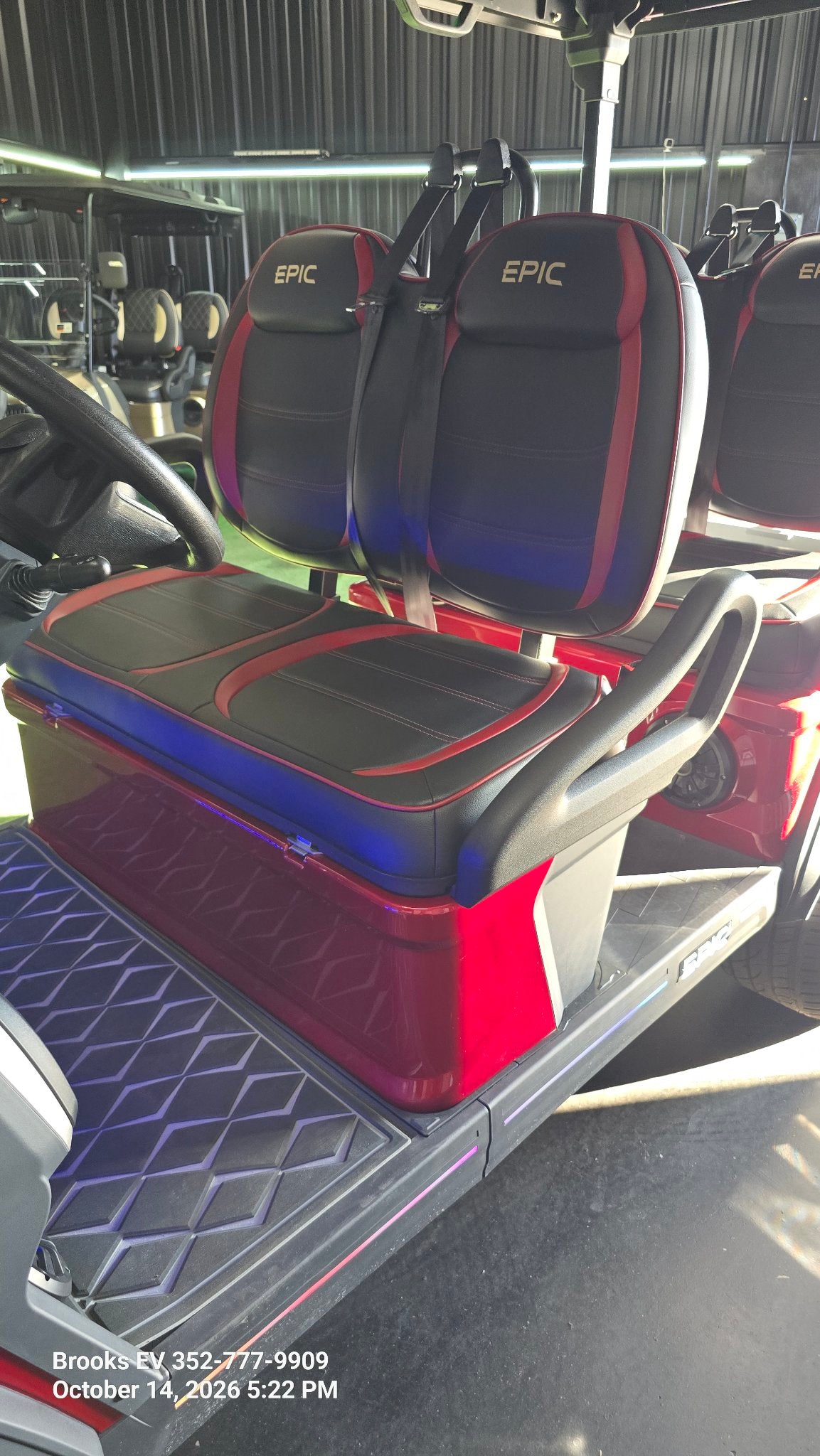 2026 EPIC E40FX Cherry — front seats