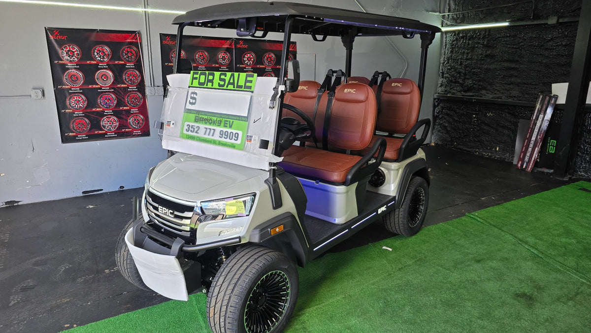 2026 EPIC E40FX Pearl White — front angle