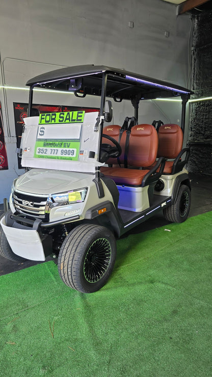 2026 EPIC E40FX Pearl White — front angle