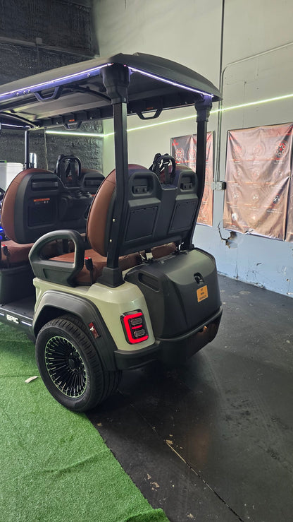 2026 EPIC E40FX Pearl White — rear three-quarter view