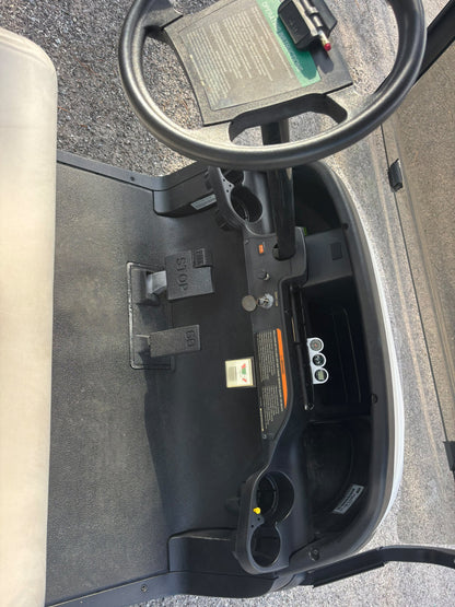 2021 E-Z-GO RXV Elite Light Blue — dash and pedals