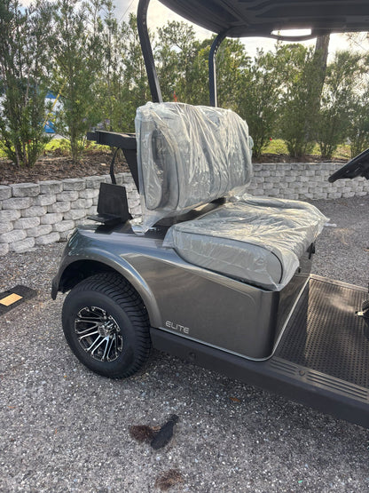 2021 E-Z-GO RXV Elite Grey — rear seat