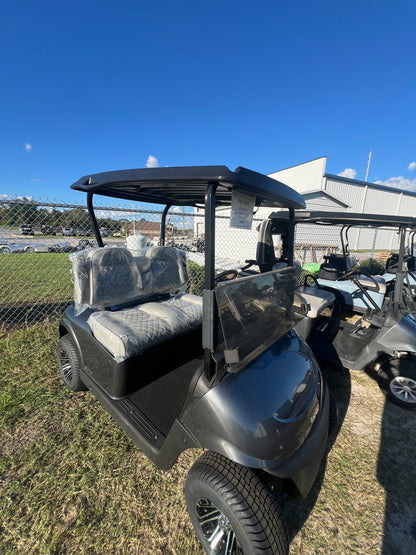 2021 E-Z-GO RXV Elite Grey — side view