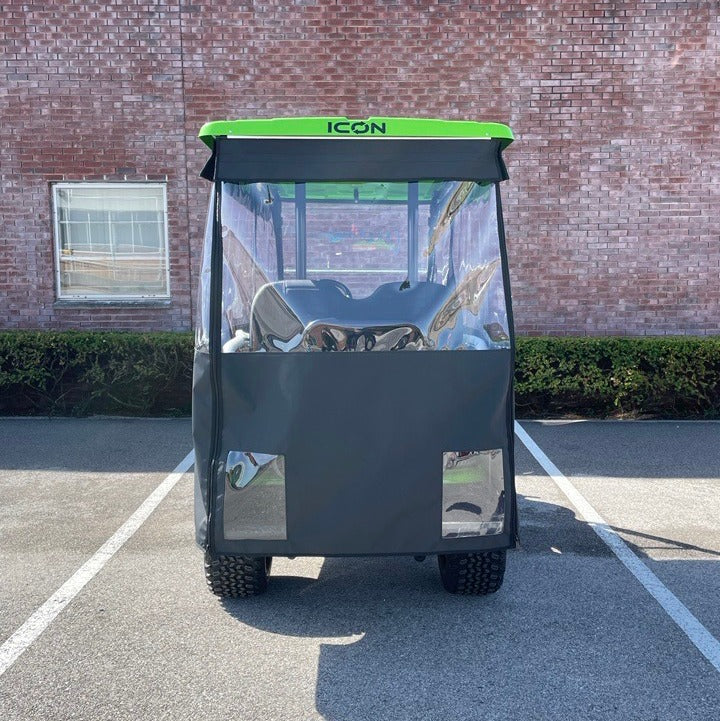 4-Passenger Sunbrella Track-Style Enclosure Cover for Golf Carts - Extended Roof