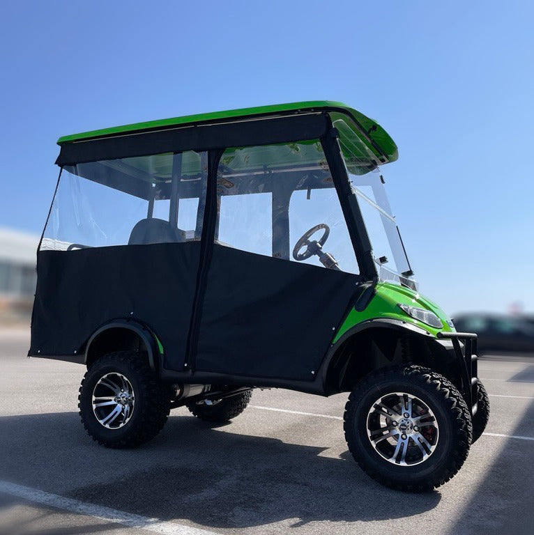 4-Passenger Sunbrella Track-Style Enclosure Cover for Golf Carts - Extended Roof