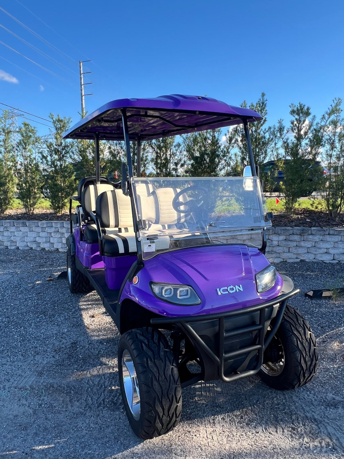 2021 ICON I60L Purple — front three-quarter view, second angle