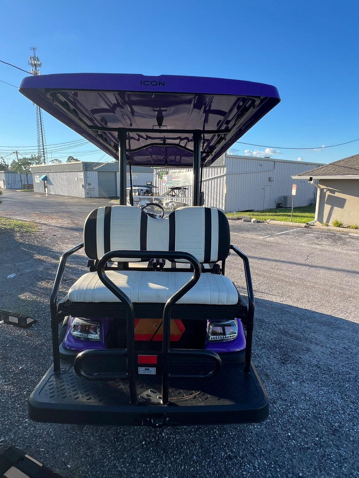 2021 ICON I60L Purple — rear view