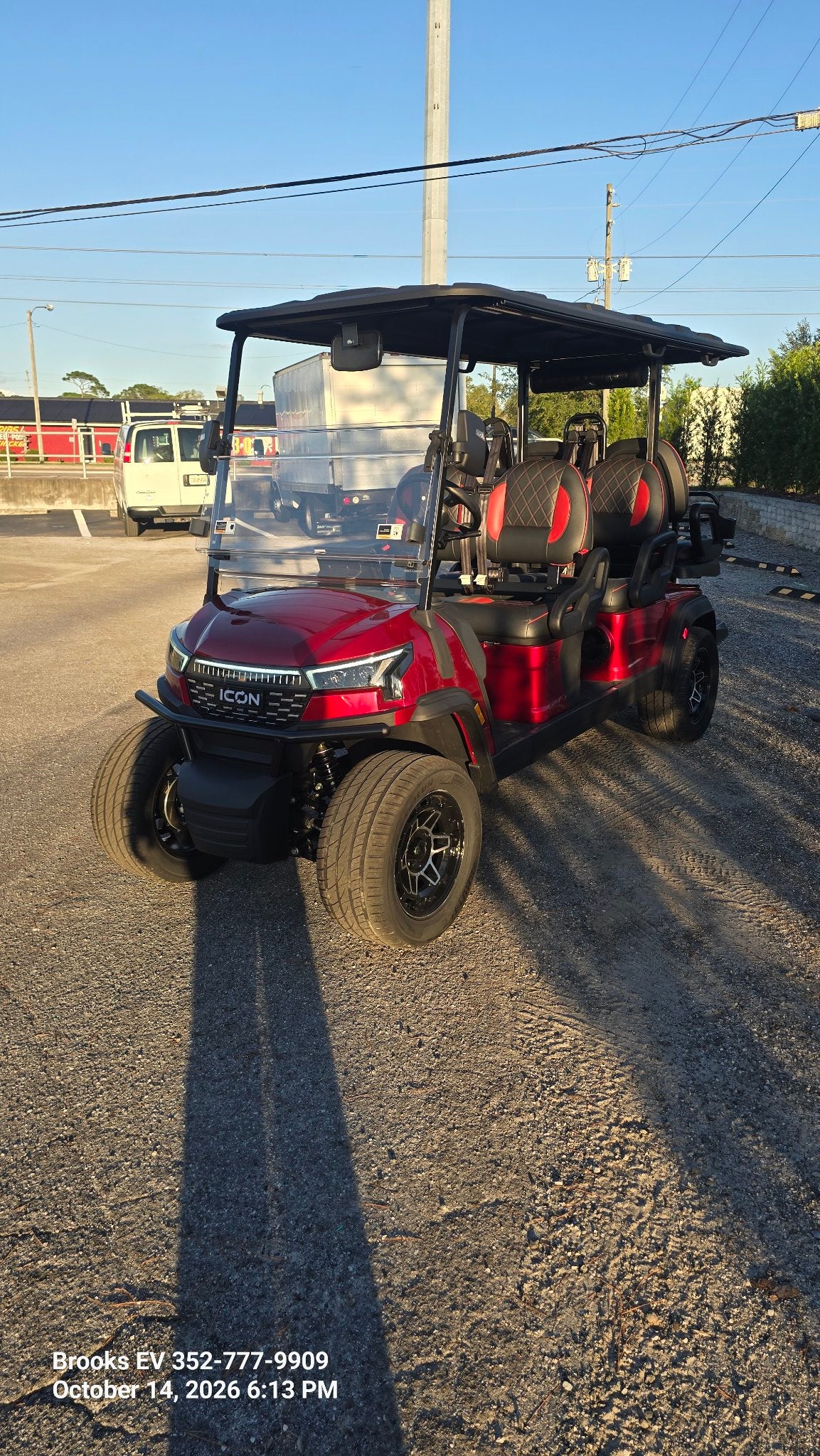 2026 ICON i60LX Sangria — front three-quarter view