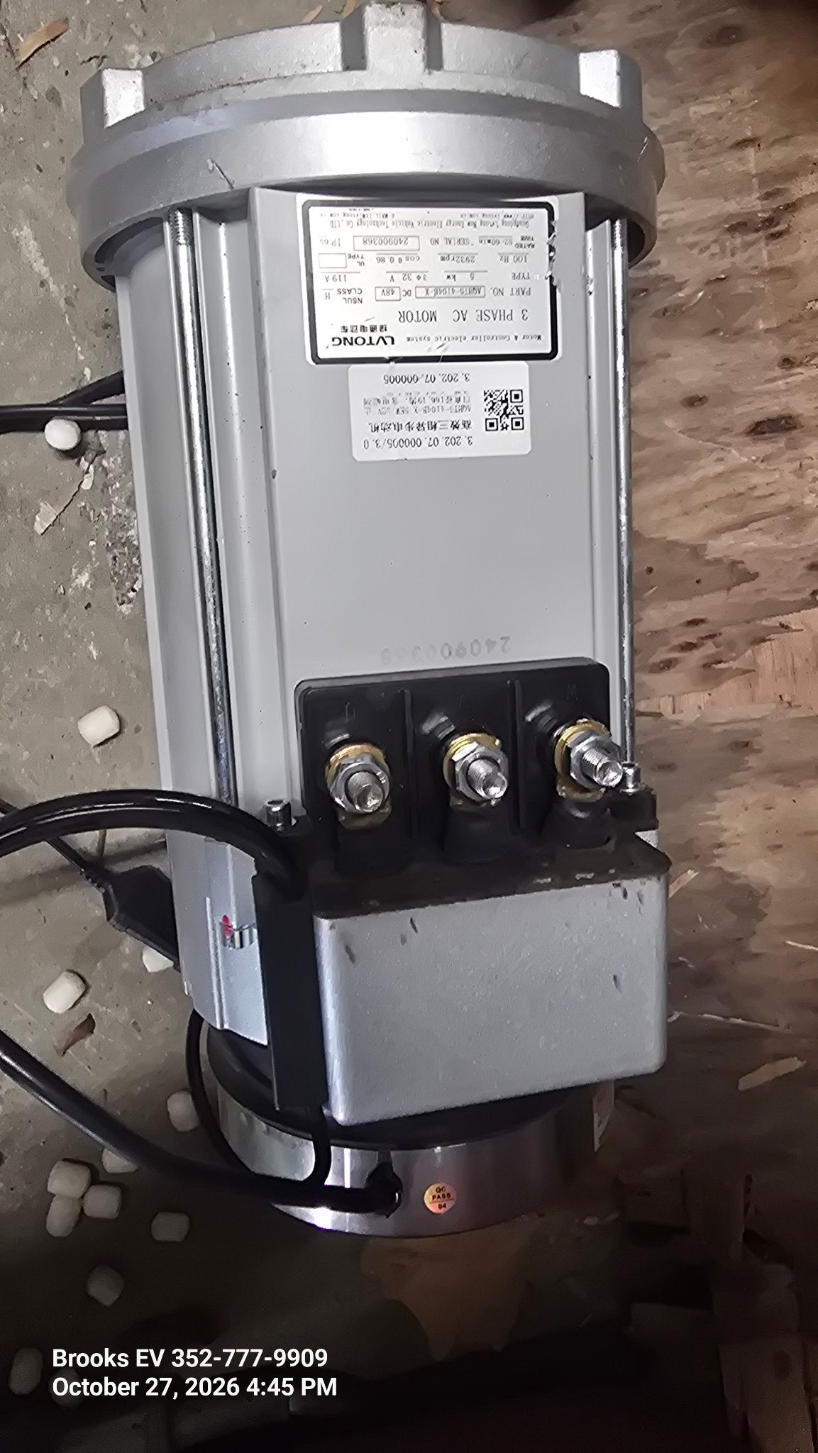 New ICON golf cart motor