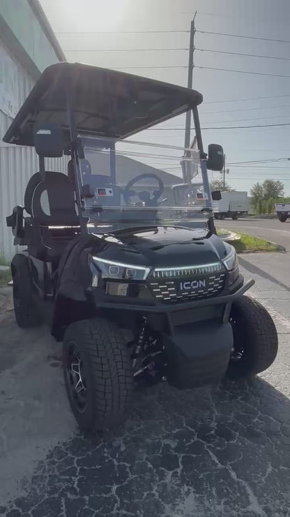 2026 ICON i40X — Metallic Black · 4 Passenger Lithium