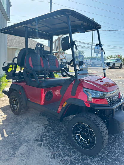 2026 ICON i40X — Apple Cherry Red · 4 Passenger Lithium