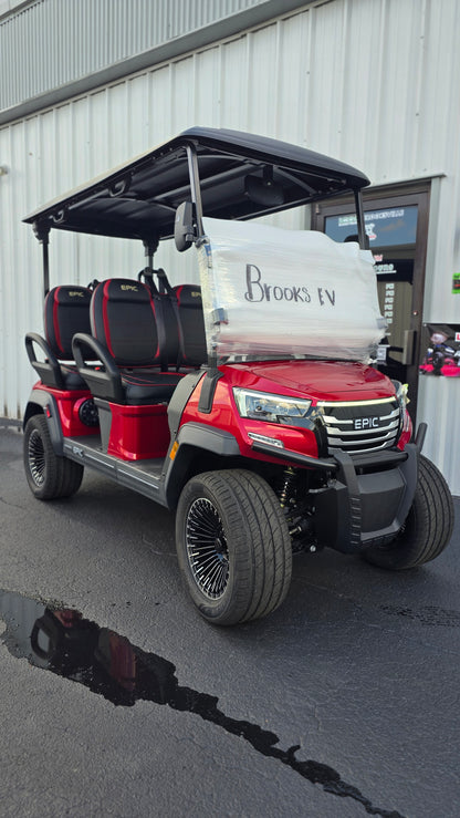 2026 EPIC E40FX — Apple Cherry Red · 4 Passenger · Award Winner