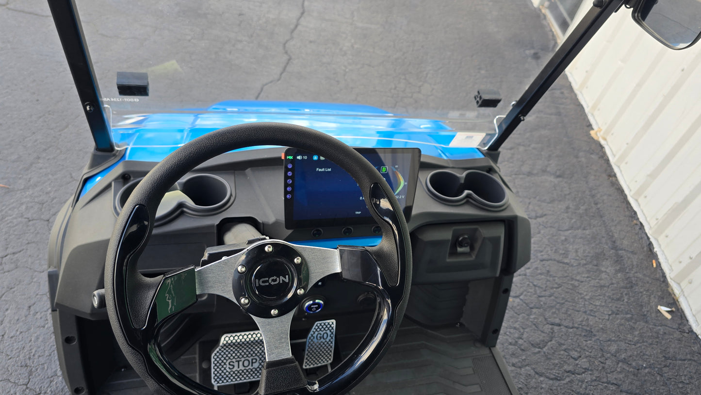 2026 ICON i40X — Electric Blue · 4 Passenger Lithium