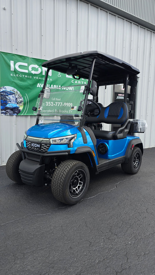 2026 ICON i20X — Electric Blue · 2 Passenger Lithium