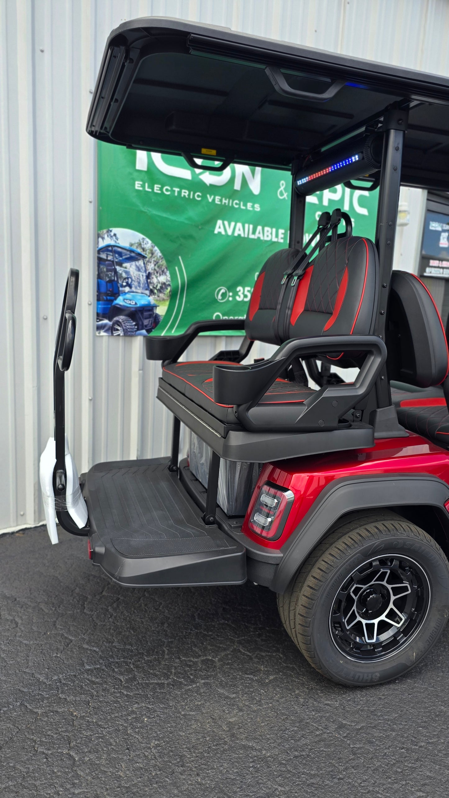 2026 ICON i60LX — Apple Cherry Red · 6 Passenger Luxury Limo