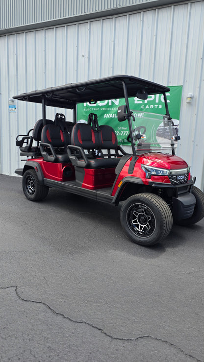 2026 ICON i60LX — Apple Cherry Red · 6 Passenger Luxury Limo
