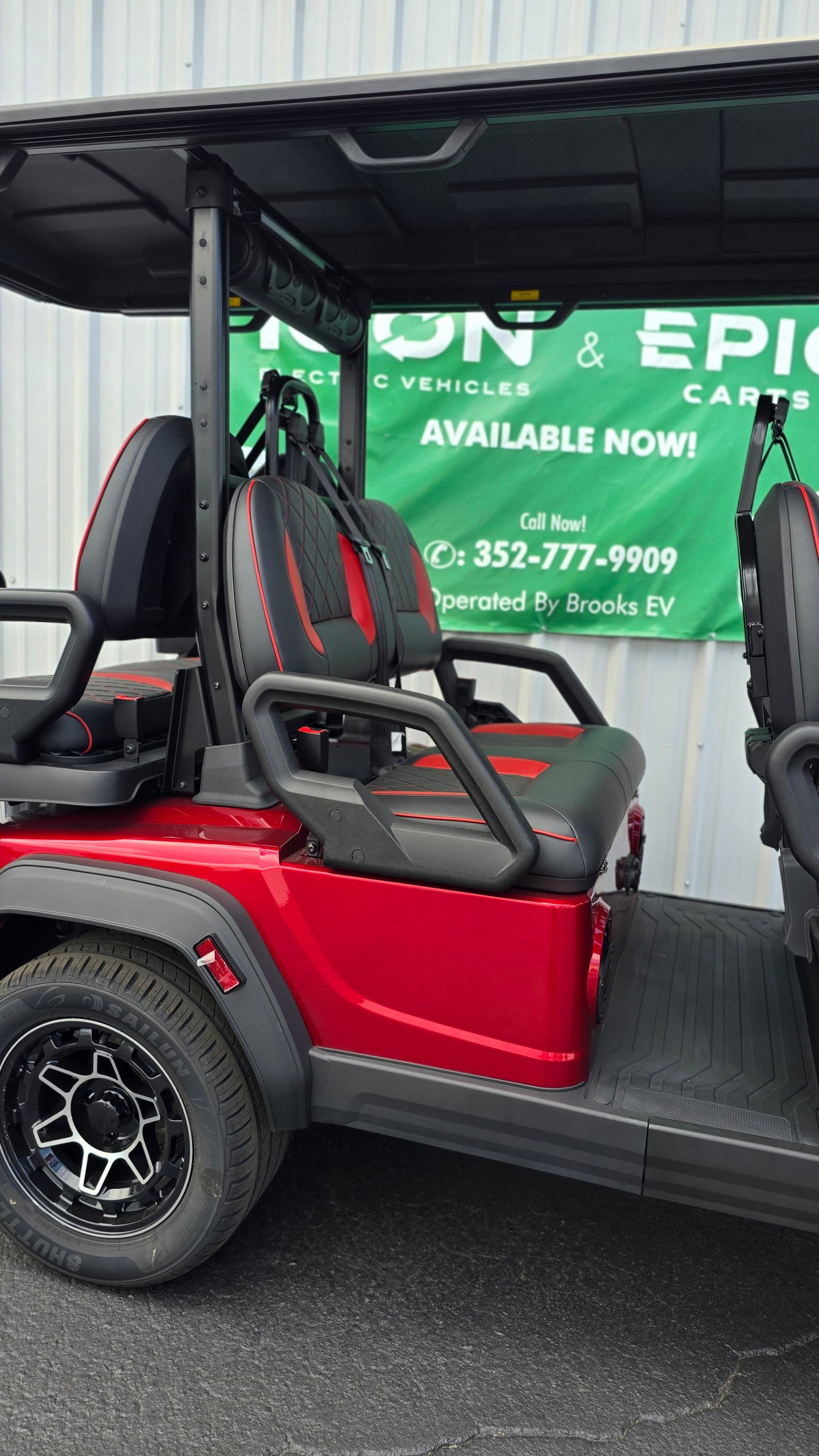 2026 ICON i60LX — Apple Cherry Red · 6 Passenger Luxury Limo