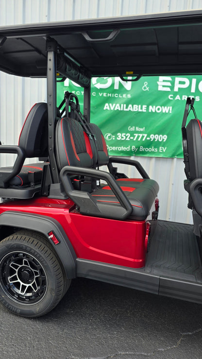 2026 ICON i60LX — Apple Cherry Red · 6 Passenger Luxury Limo