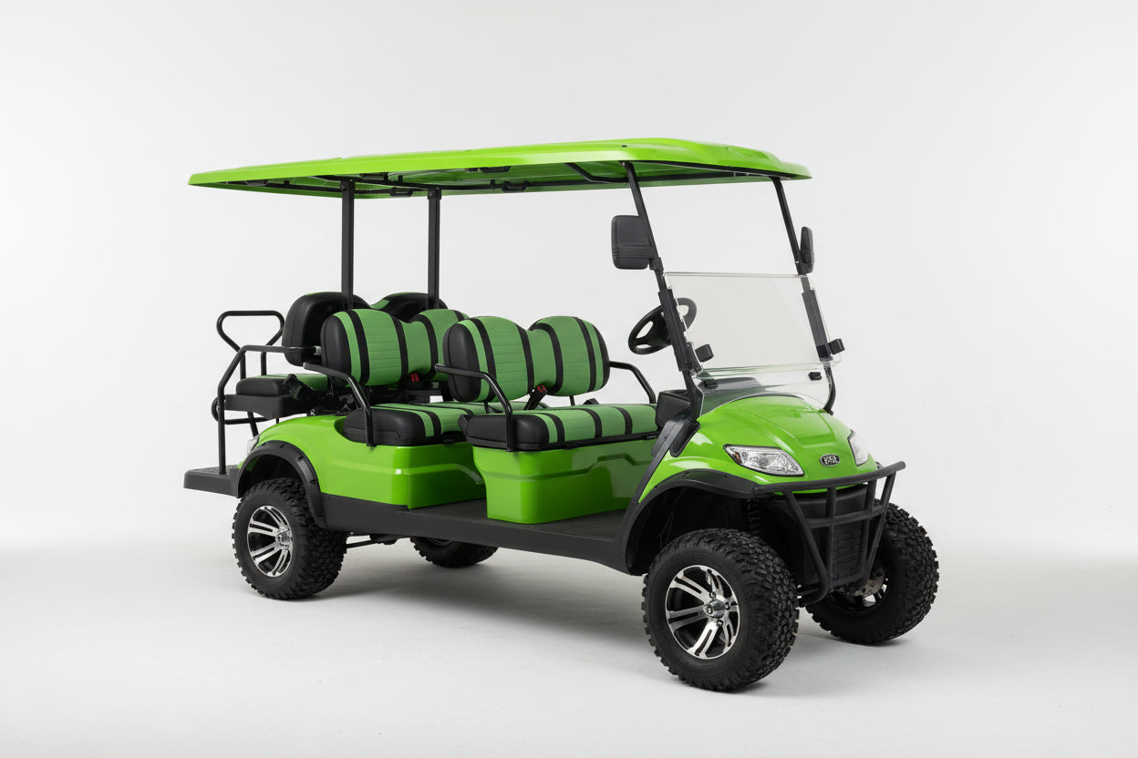 2025 Leftover ICON i60L Lime Green — AGM 6 Passenger Lifted