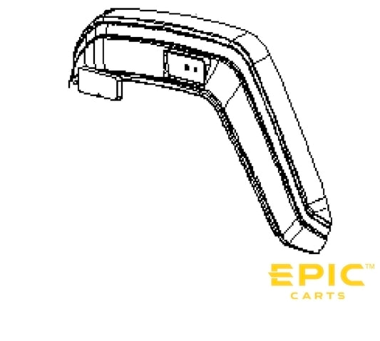 Driver Side (Left) Front Fender Flare For EPIC E20FX, E40FX, E60FX Golf Carts