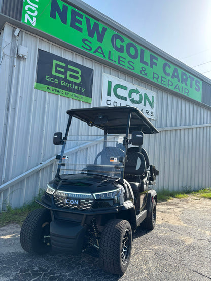 2026 ICON i40X — Metallic Black · 4 Passenger Lithium
