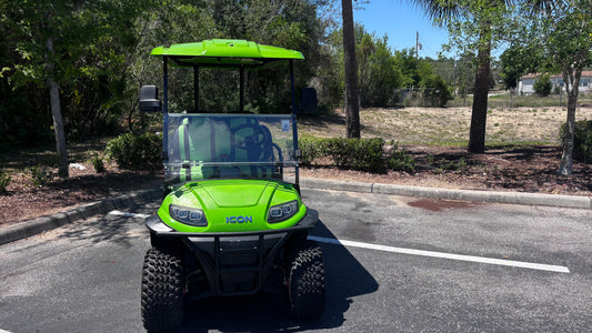 2025 Leftover ICON i60L Lime Green — AGM 6 Passenger Lifted