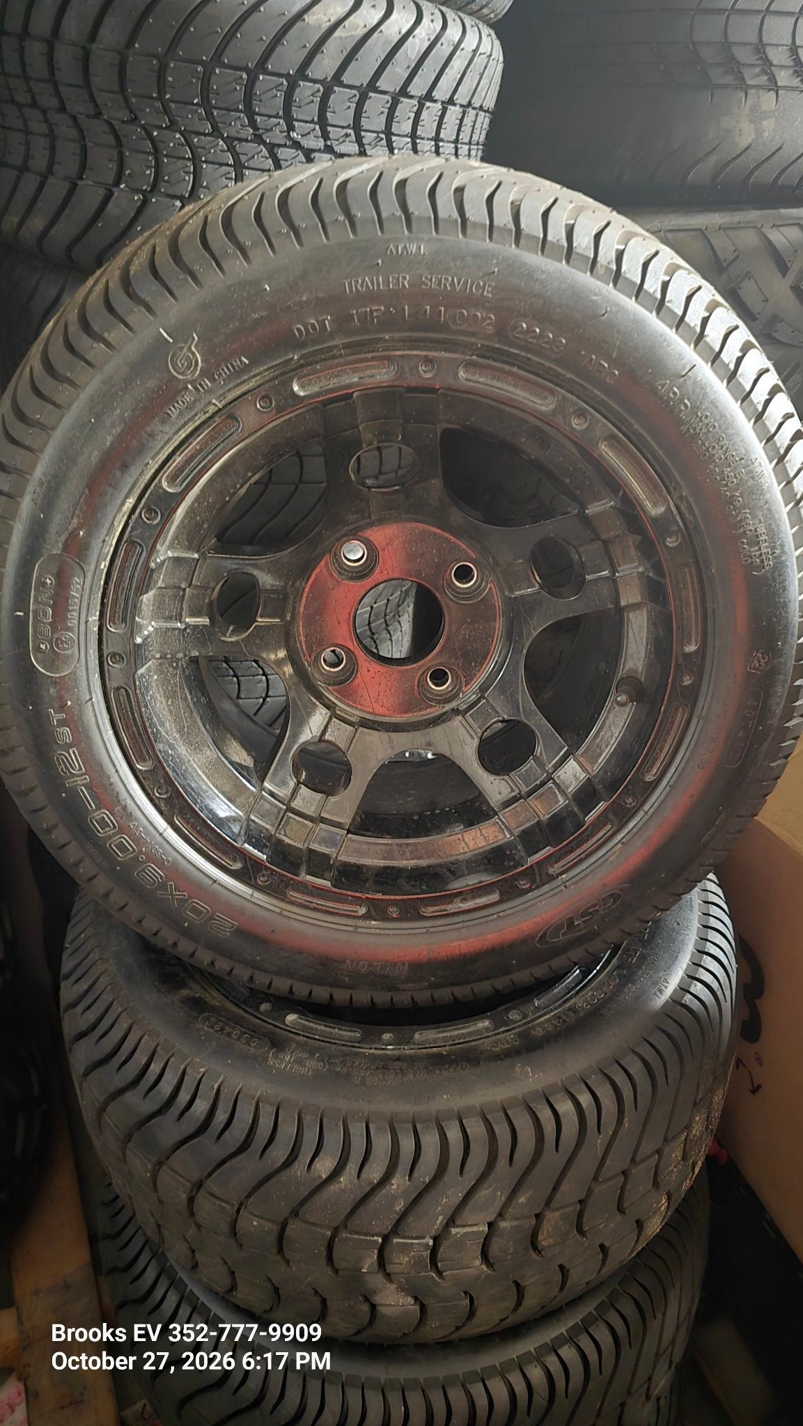 Golf cart street tires